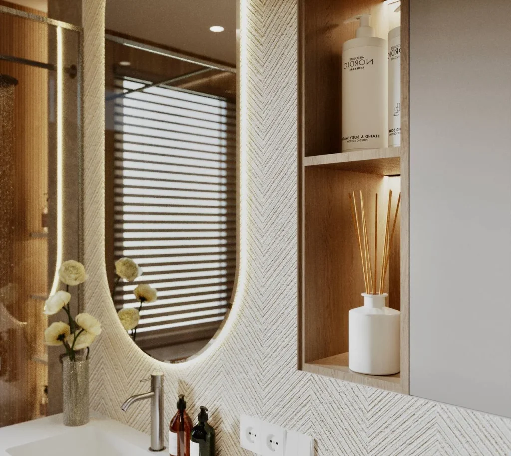 Bathroom design project with full documentation